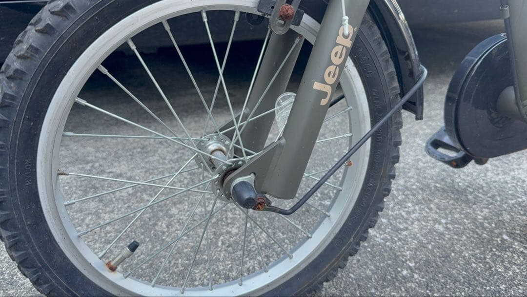 Jeep キッズバイク 16インチ JE-16G｜2022年2月購入サビあり／