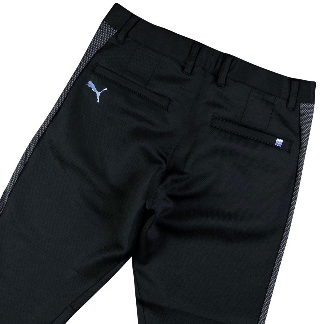 【L】秋冬 定価14,960円 プーマ ゴルフ ライン カードボードパンツ 黒