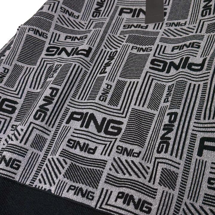 新品 PING ピン ゴルフ 防風裏付きクルーネック ニット プルオーバー M