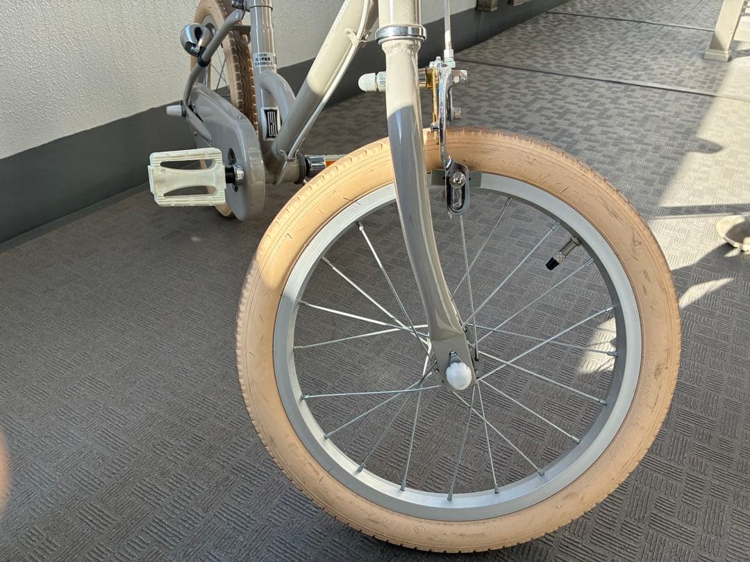 TOKYOバイク 16インチ　幼児用自転車 グレー バスケット付き