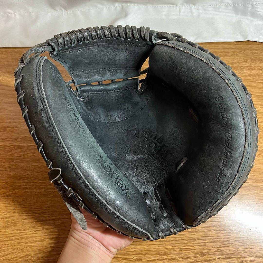 ザナックス Soft 一般軟式 キャッチャーミット グローブ 右投げ 美品
