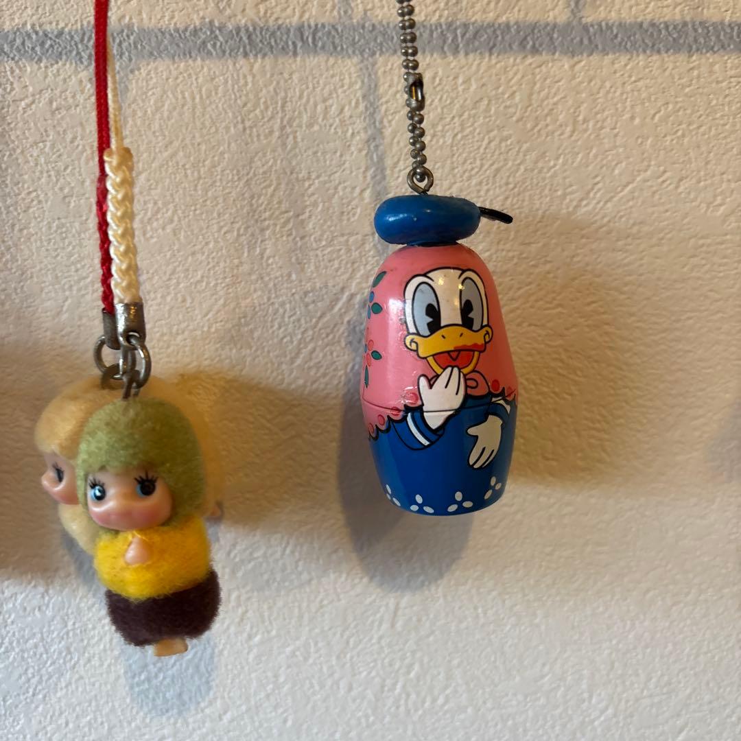 キューピーとキティのストラップ　九州メインのキャラクター　ご当地ストラップ