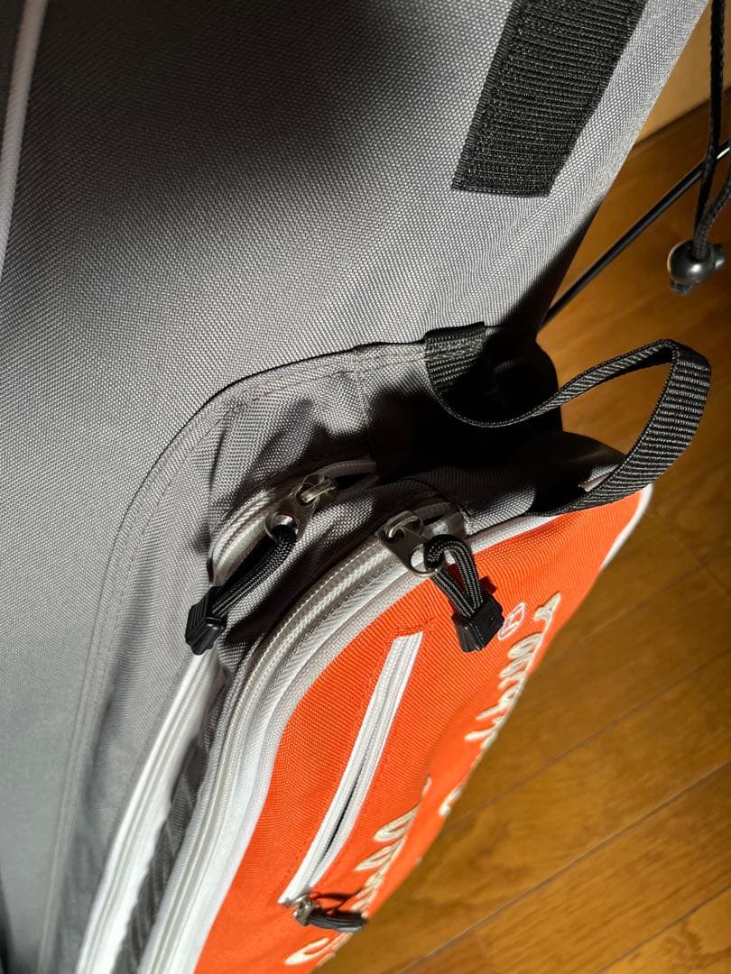 Rough & Swell キャディバッグ グレー・オレンジ