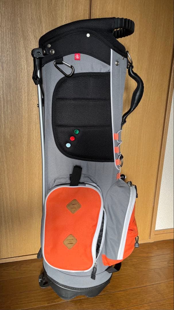 Rough & Swell キャディバッグ グレー・オレンジ