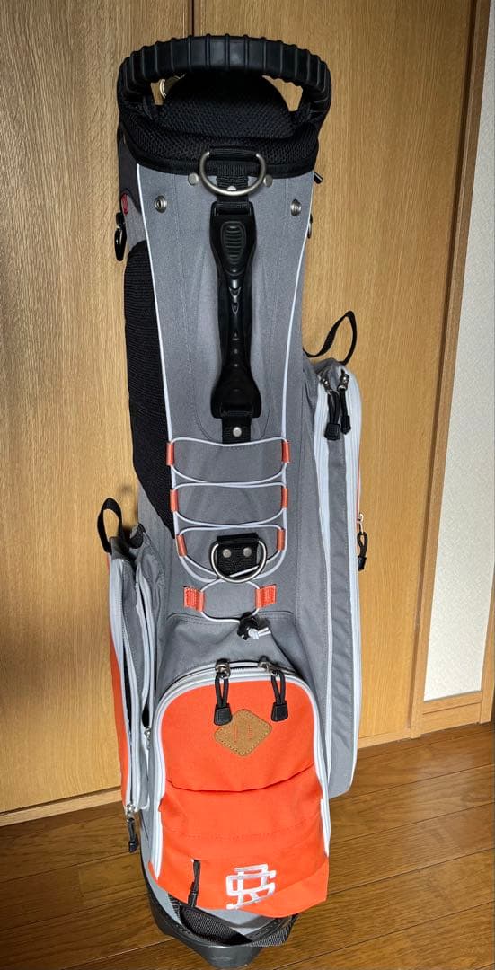 Rough & Swell キャディバッグ グレー・オレンジ