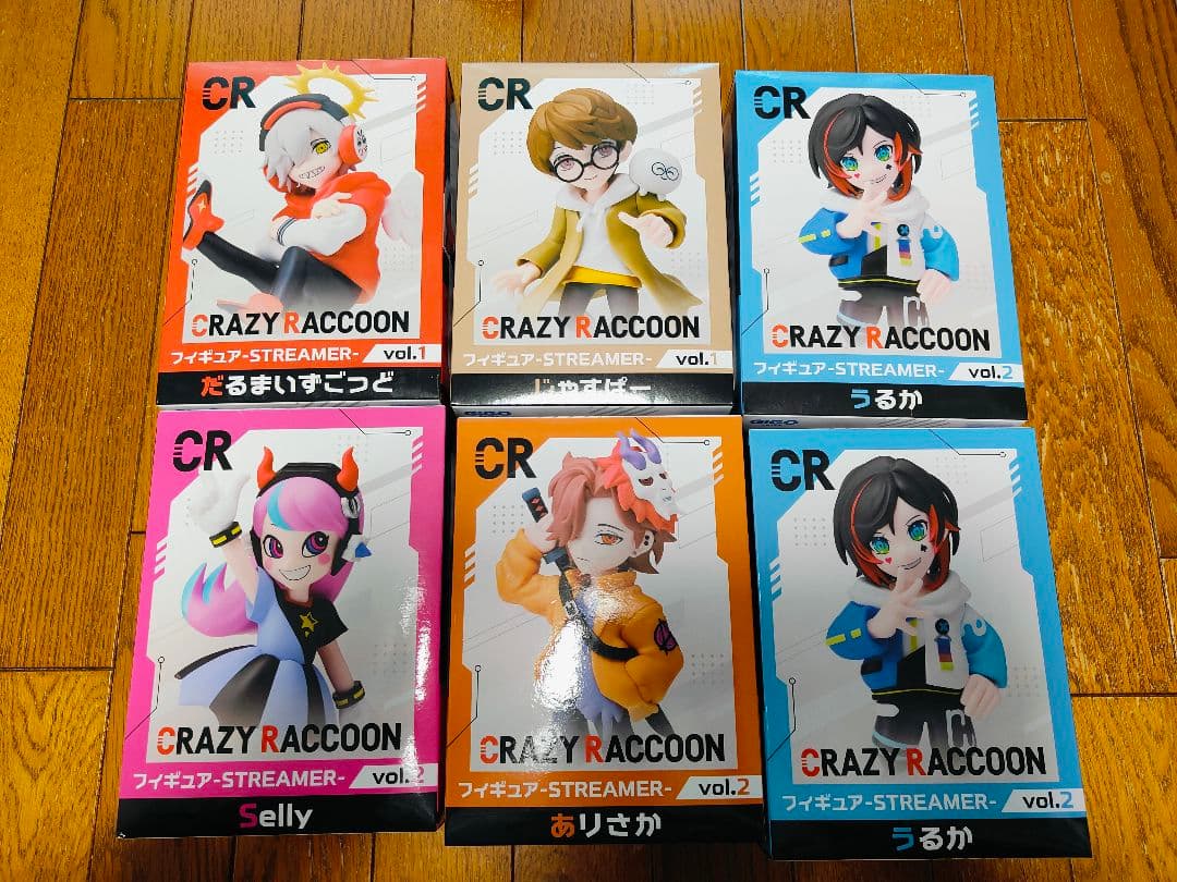 CRAZY RACCOON フィギュア STREAMER GiGo セット