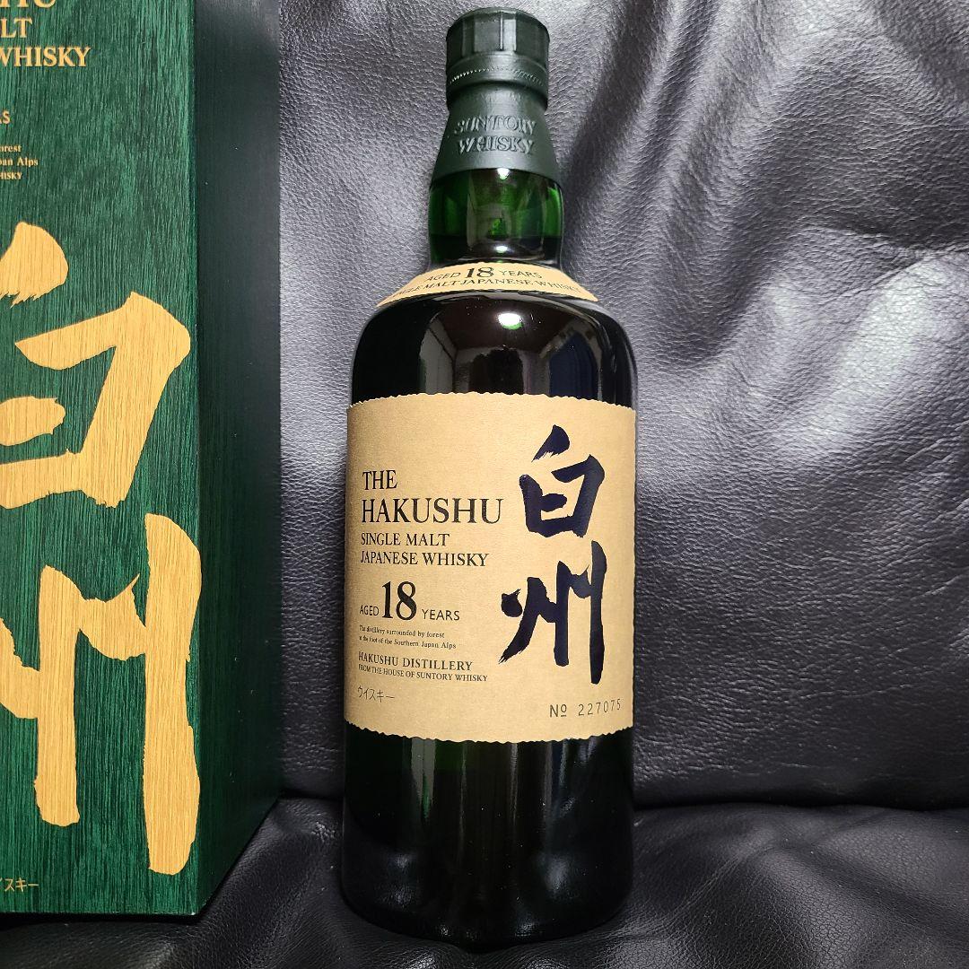 【未開栓】サントリー白州18年 ウイスキー 700ml　箱付き