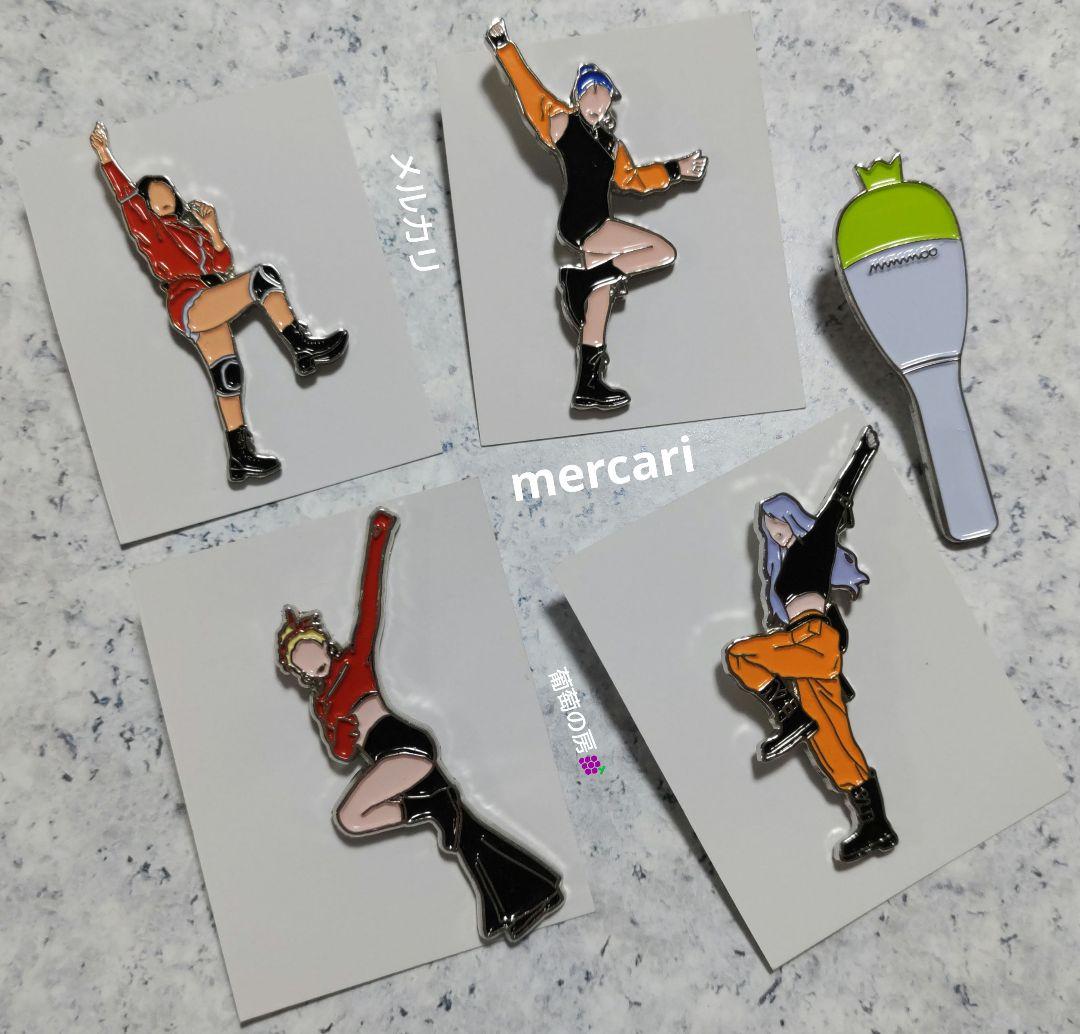 MAMAMOO HIP ムボン ペンライト ピンズ バッジ メンバーコンプリート