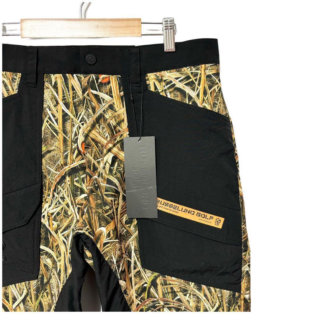 新品 ラッセルノ ゴルフ コンバット ポケット ロングパンツ カモ 迷彩 L 5