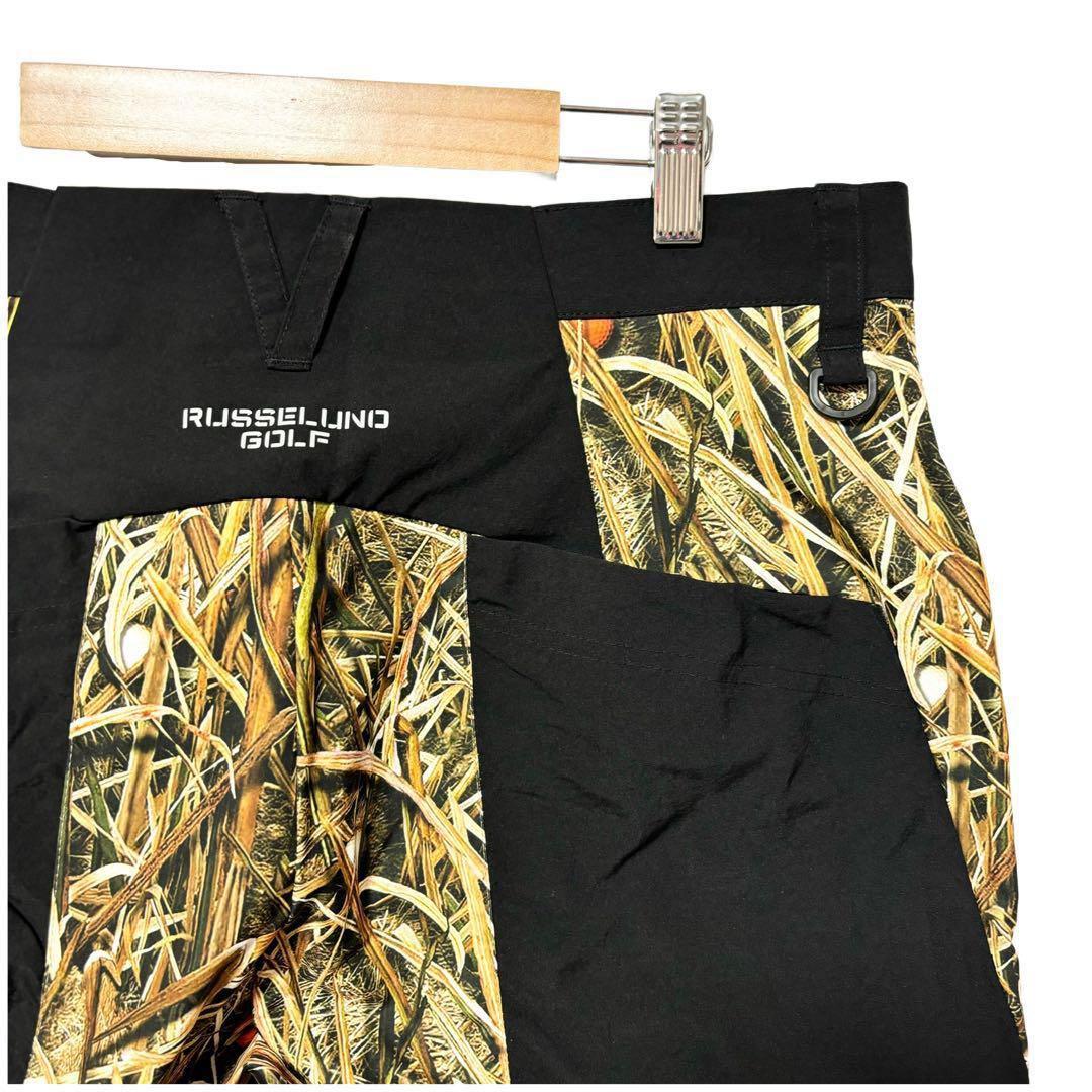 新品 ラッセルノ ゴルフ コンバット ポケット ロングパンツ カモ 迷彩 L 5