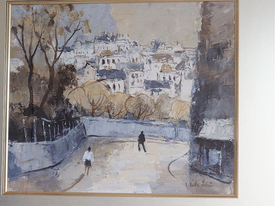 特価【真作保証、油彩画　肉筆】石黒秀治　8号、実力派作家