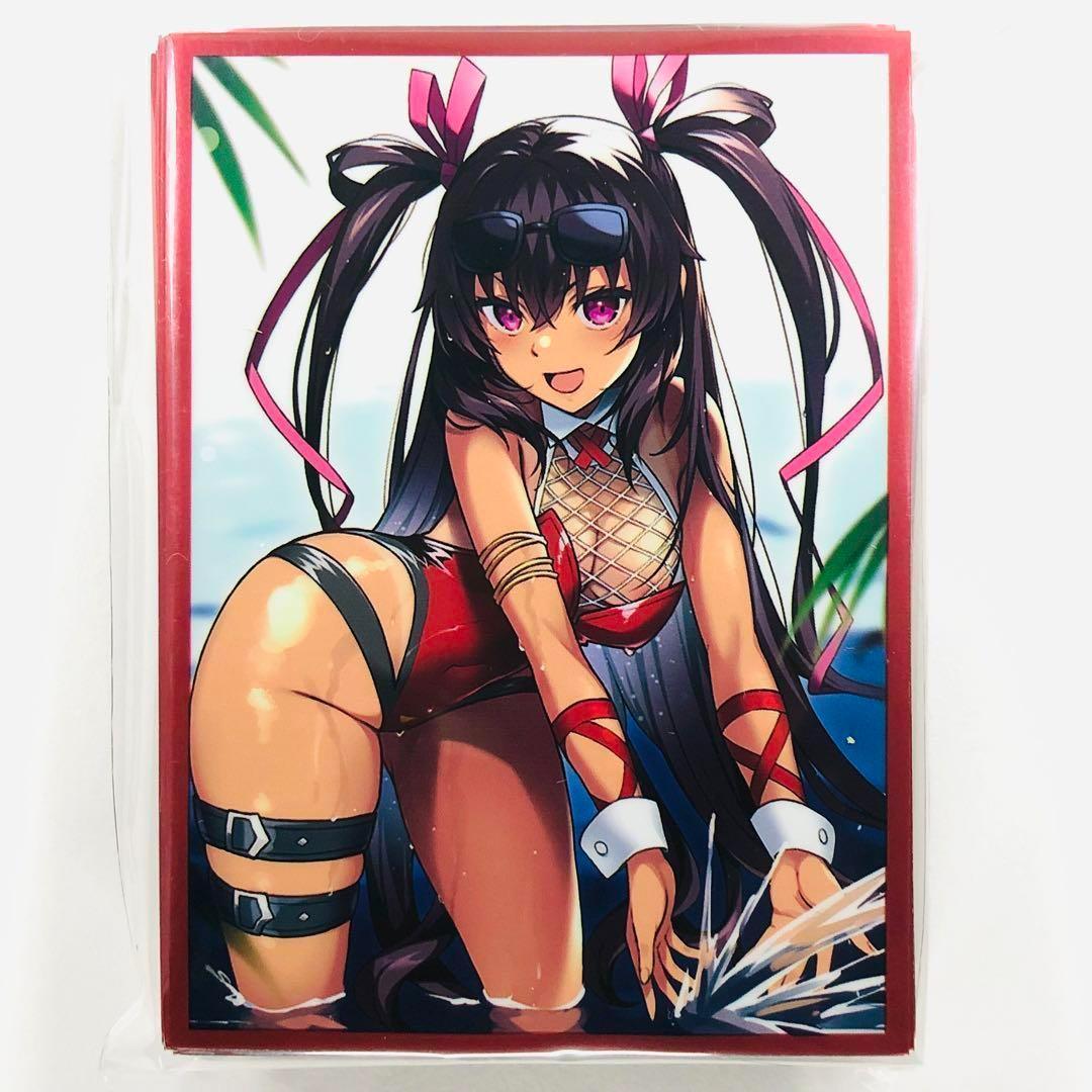 対魔忍 水城ユキカゼ 水着 スリーブ プレイマット 白詰草