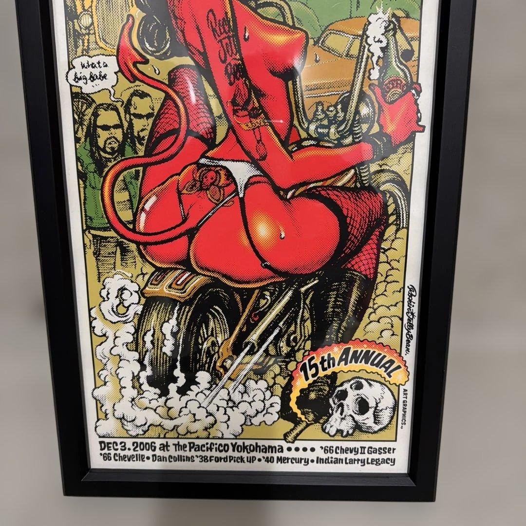 ロッキンジェリービーン HOTROD ポスター　シルクスクリーン