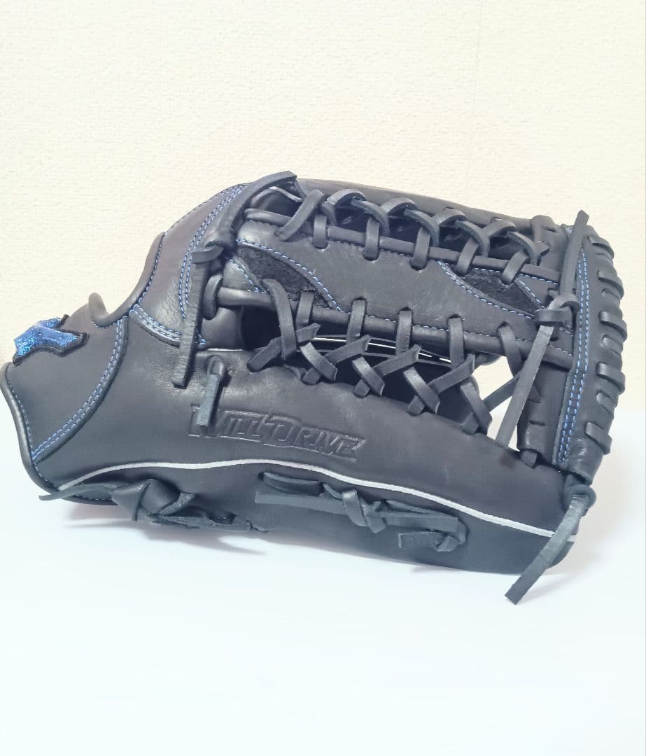 10回程使用のみ 美品 ミズノ WILLDRIVE ソフトボール用 青 グローブ