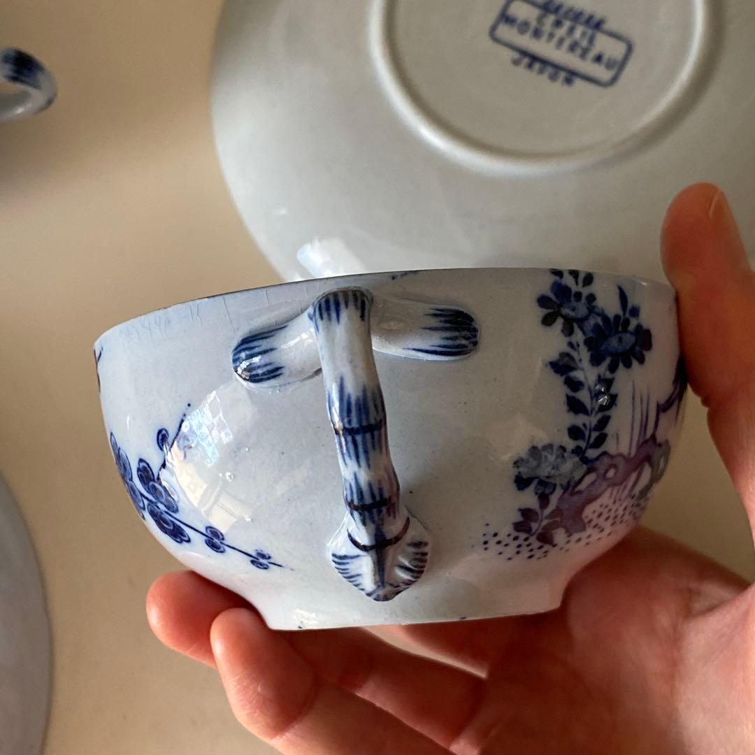 Creil et Montereau JAPONカップ&ソーサー　一客　秋月さま