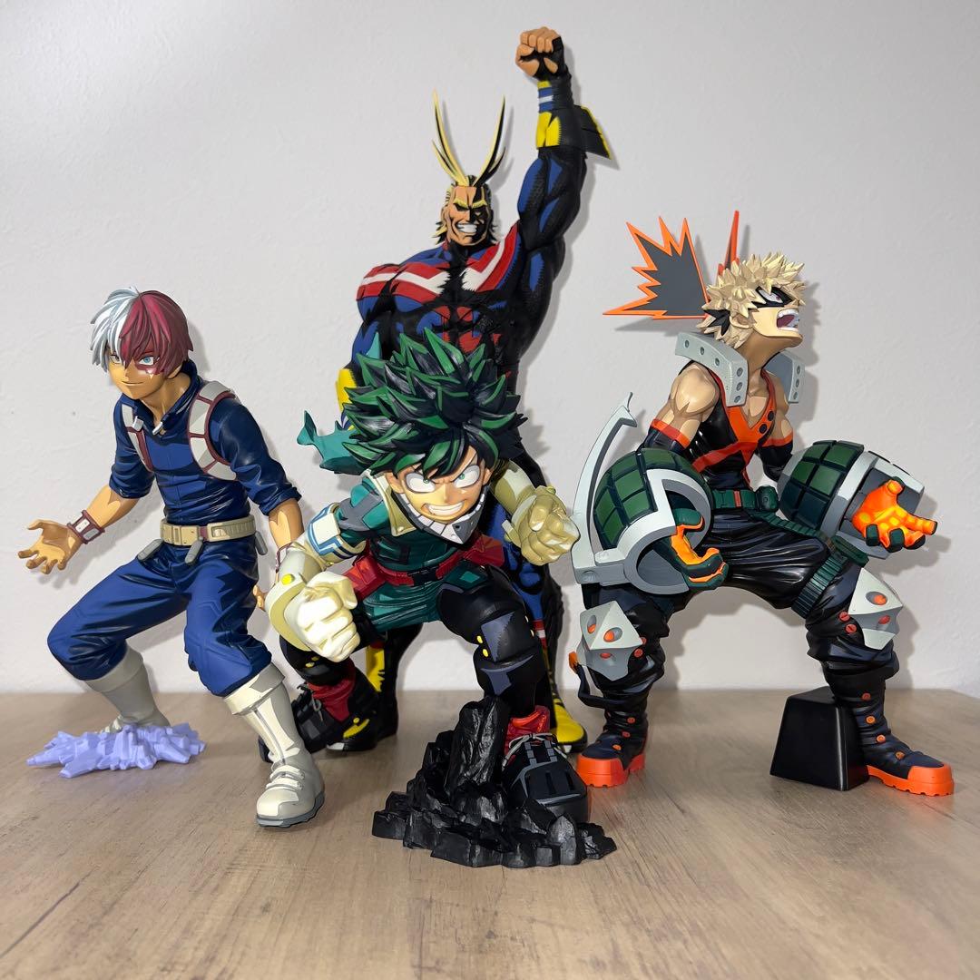 ヒロアカ　smsp D賞（二次元彩色） 4体セット　オールマイト　デク　轟　爆轟