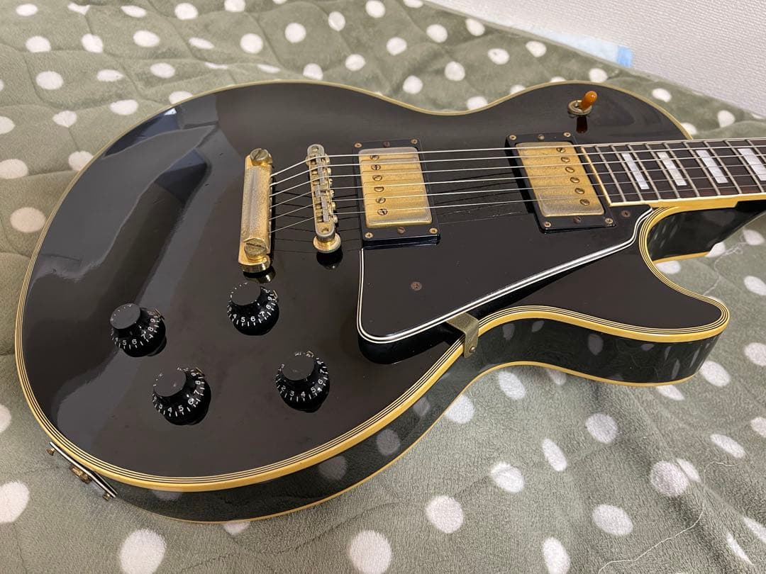 日本製 Burny バーニー レスポールカスタムタイプ エレキギター ジャンク