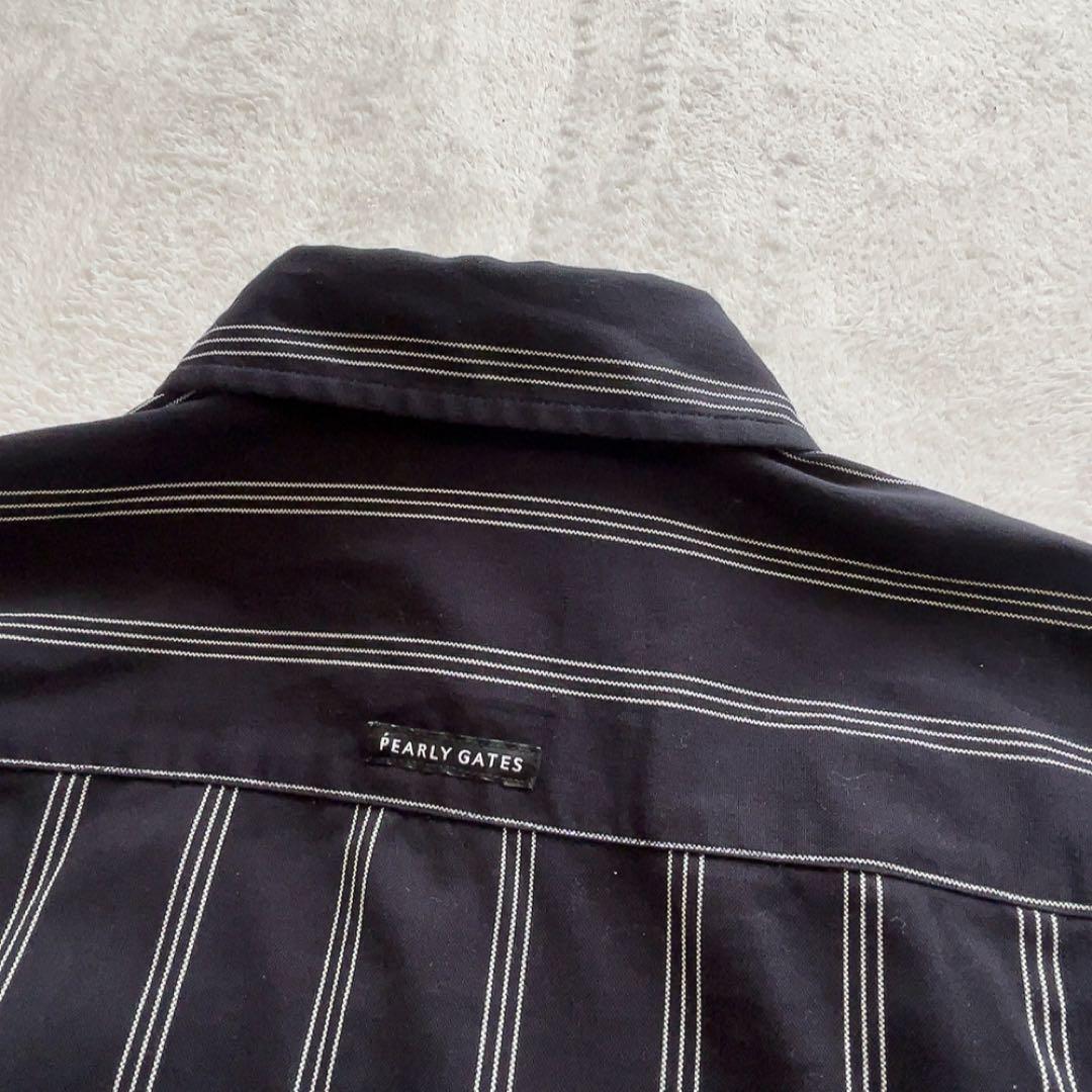 極美品　2025　パーリーゲイツ　オックス ストレッチ ストライプ 　ワンピース