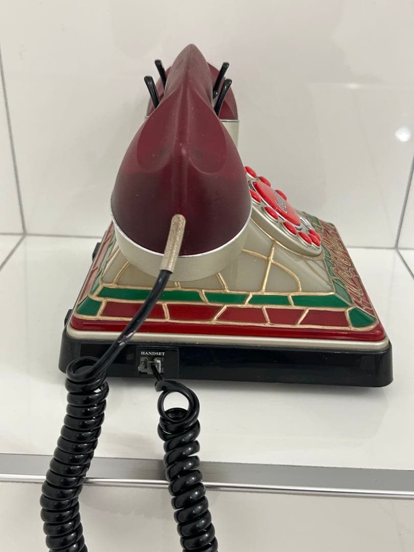 コカコーラ　電話機　ステンドグラス風　アンティーク　ビンテージ