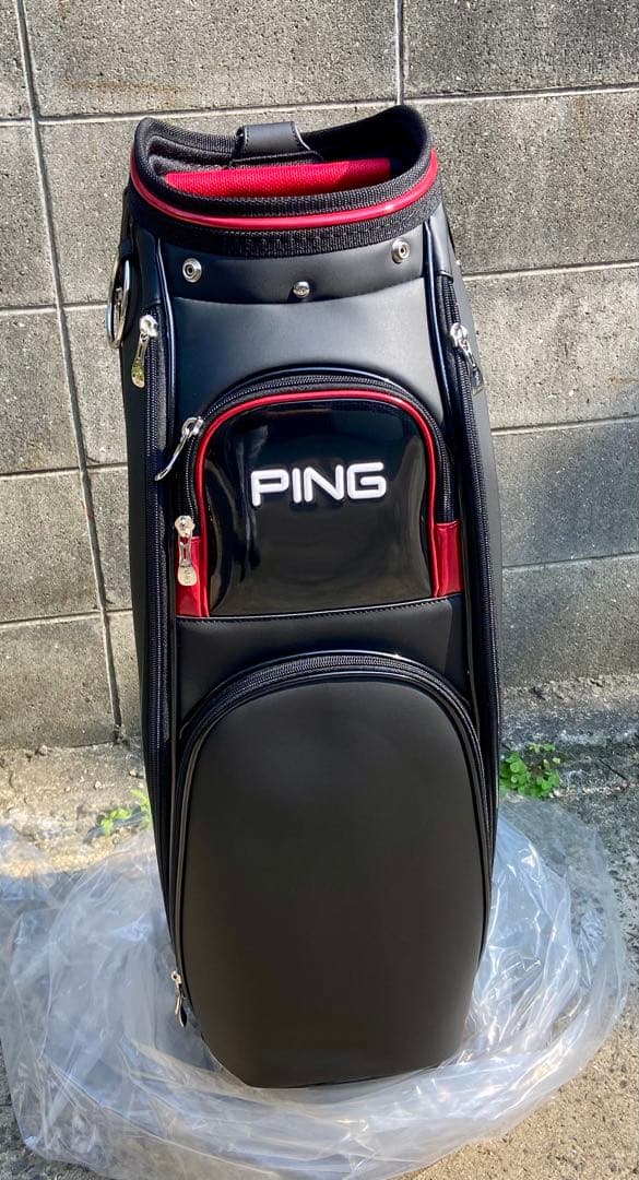 PING キャディバッグ CB-U2304 9.5型 日本モデル 黒赤