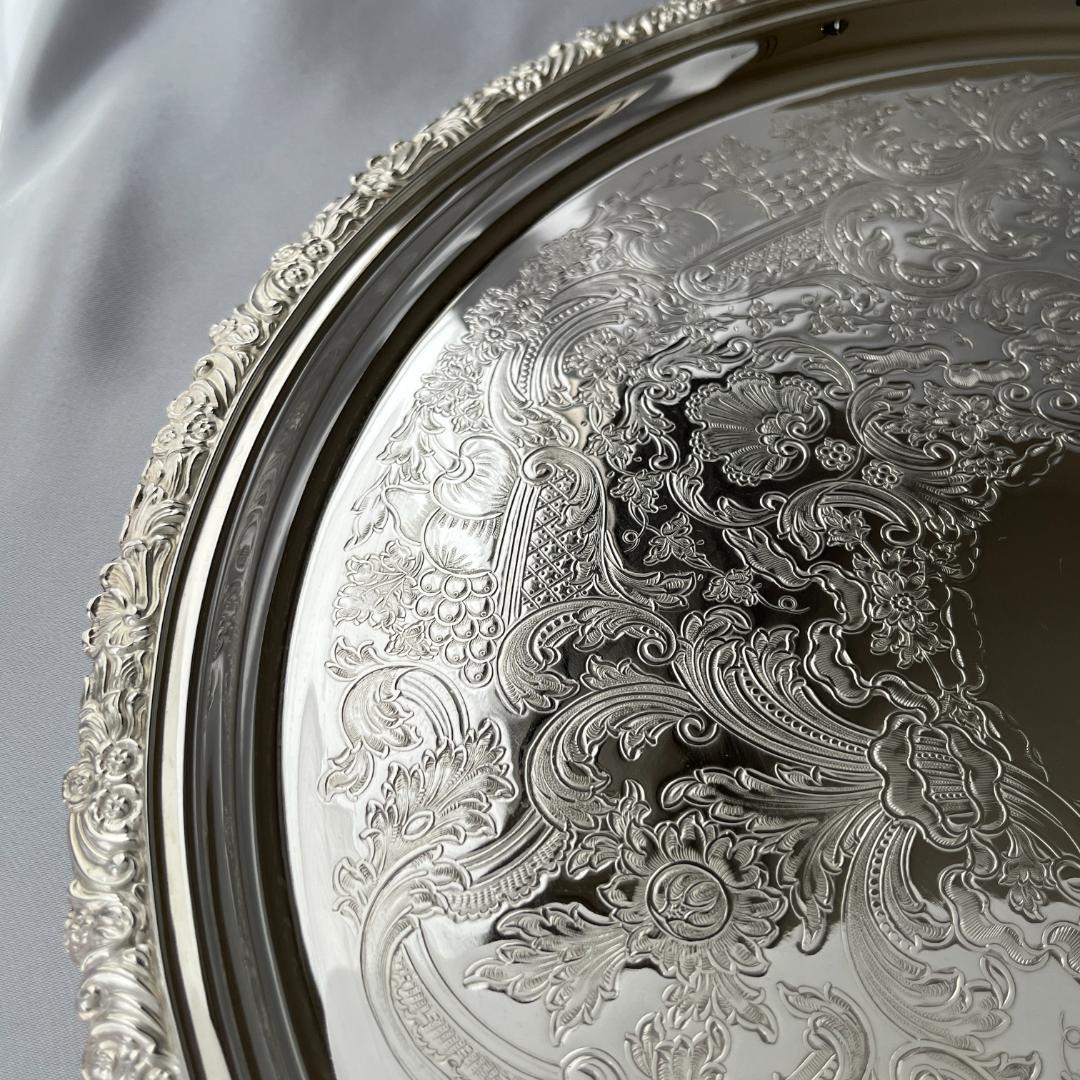 【Mappin&Webb】 マッピンアンドウェッブ ギャラリートレー 32cm