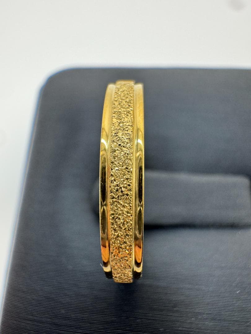 《日本製18金》K18ゴールド テクスチャーリング1.84g 11号 即日発送