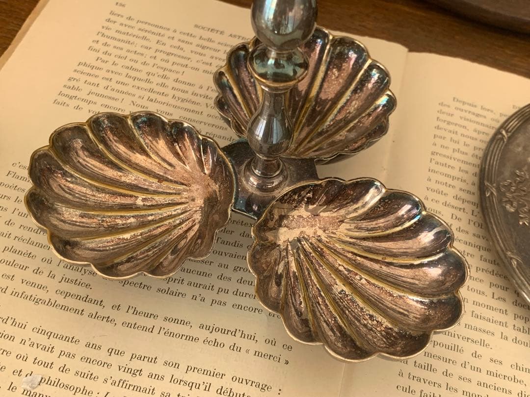 フランス　蚤の市　キャンドルスタンド　ブロカント