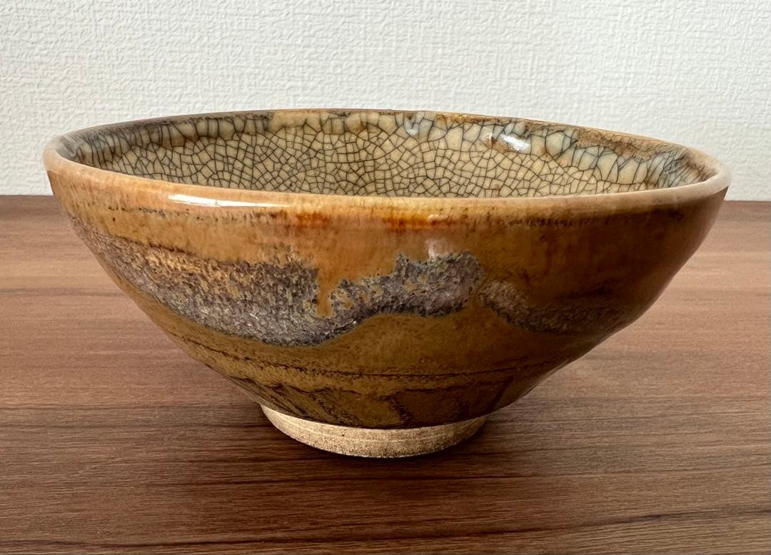 出雲焼茶碗 茶道具 陶印有 箱有 共布有