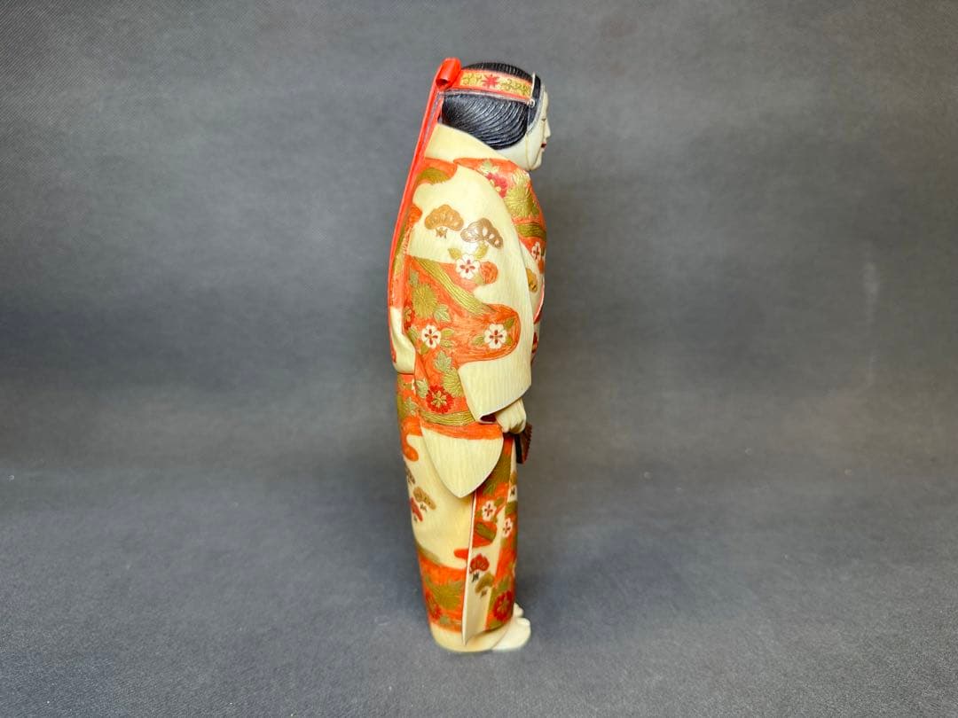 極上　博多人形　希少品　置物　仏像　和彫　天然素材　アンティーク　和彫　置物