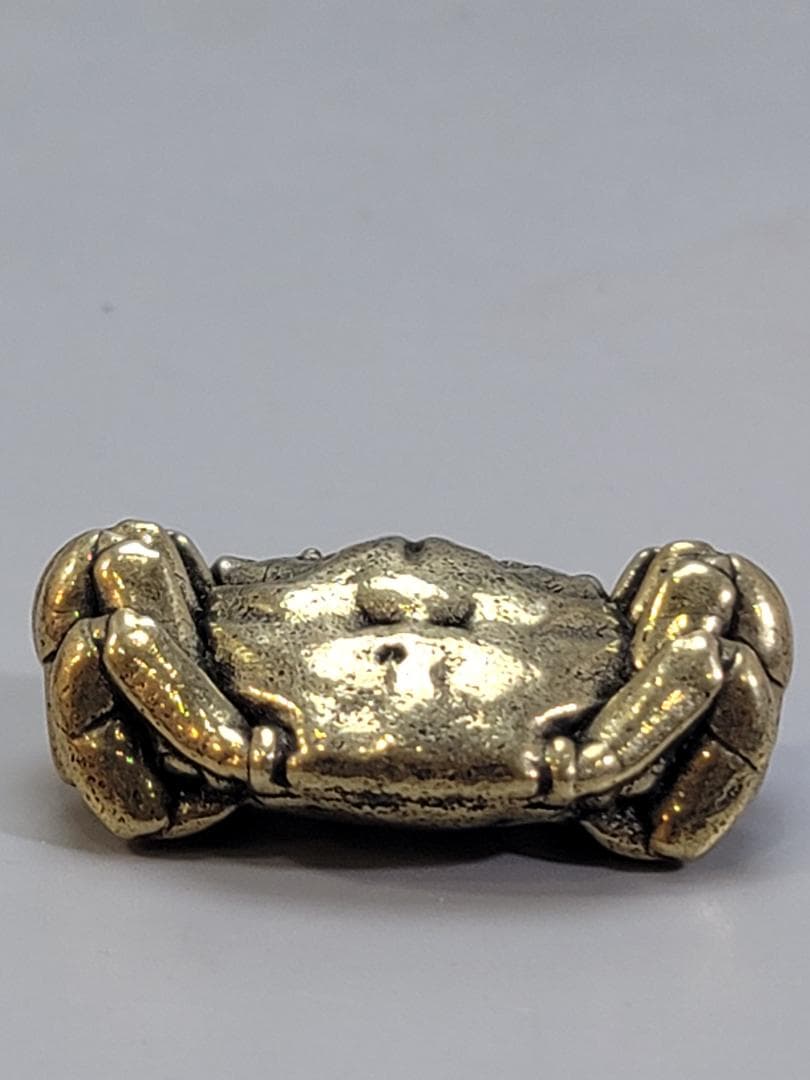 盆石 蟹置物 銅いぶし銀？ 152.65g