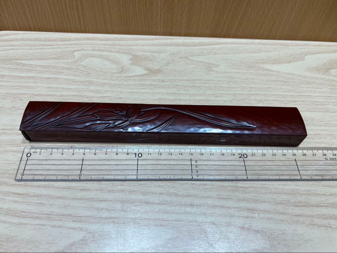 【未使用品】鎌倉彫 まとめセット（しゃもじ・丸皿・箸＋箸箱） 食器 お食い初め