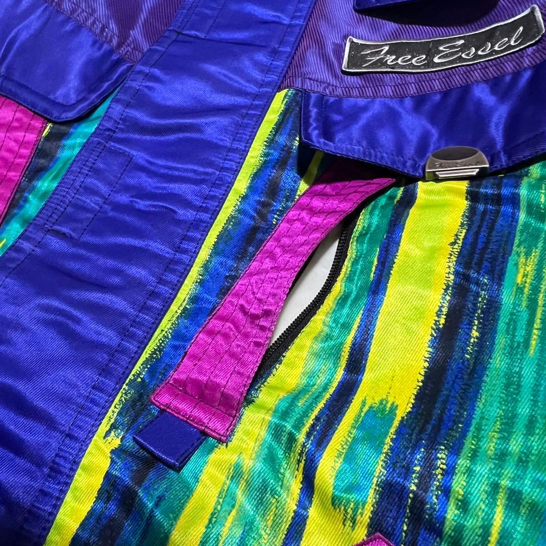 ヴィンテージ スキーウェア　セットアップ　スノーウェア　Lサイズ