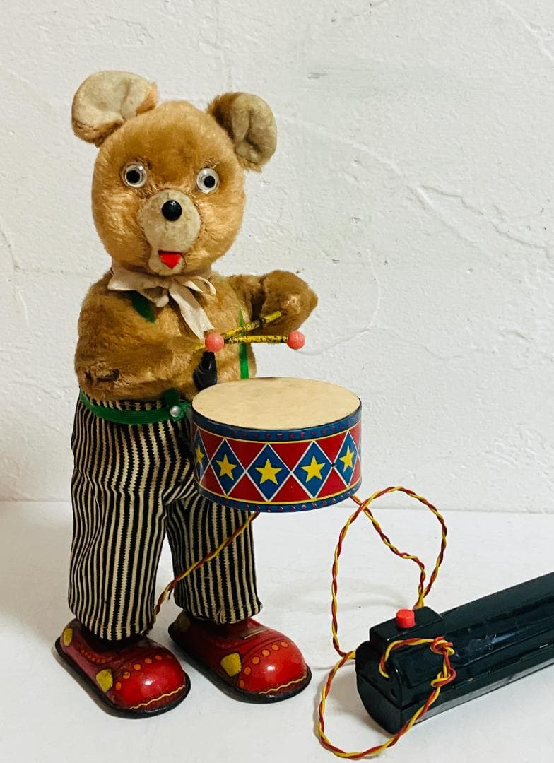 岩谷製作所 1950年 Barney Bear 　ドラマーベア　電動クマ玩具