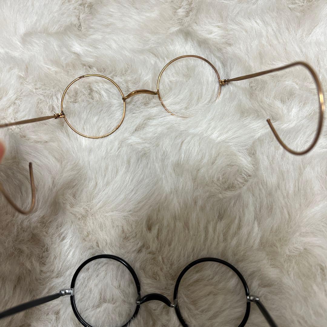 アンティーク メガネ 一山 セル巻き 当時物 2本セット