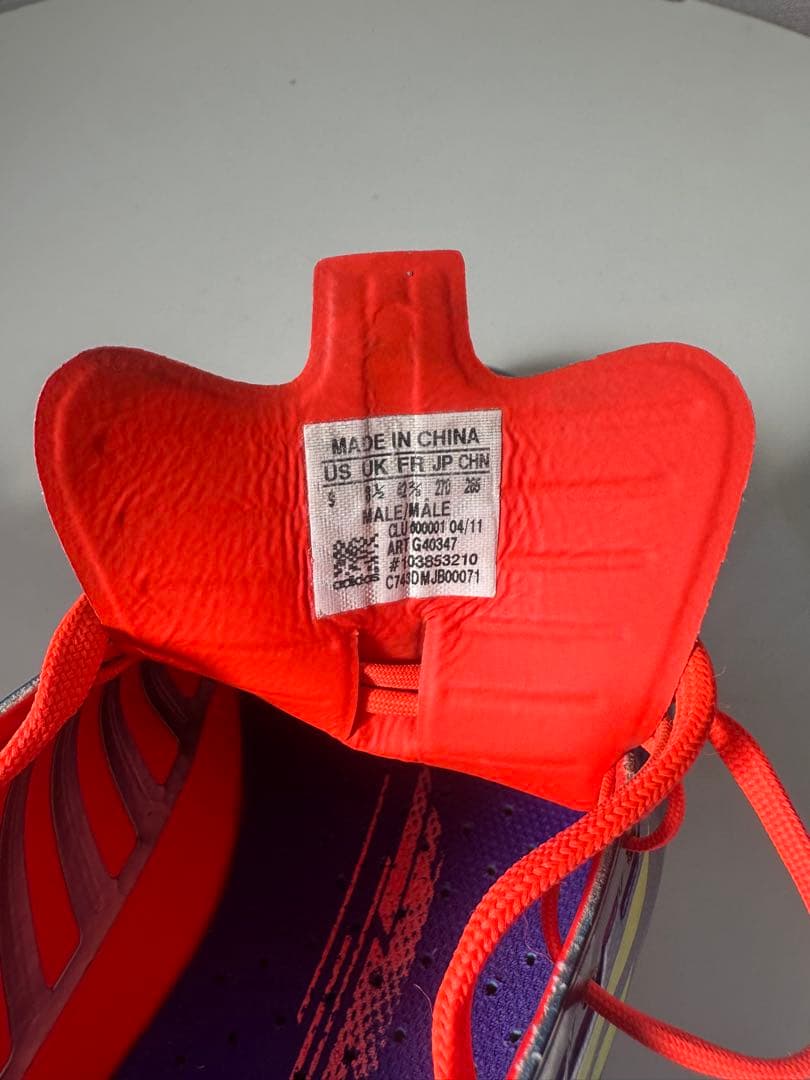 adidas F50 アディゼロ3SG 27cm 取替式トップモデル