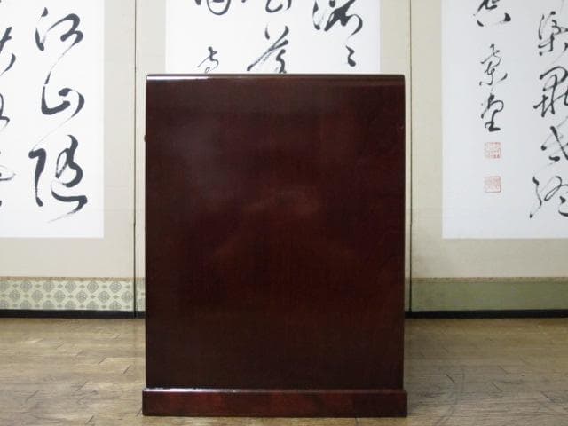 皇室献上品 伝統工芸 箱根寄木細工 木象嵌 麻の葉文様 民芸 箪笥 26万円