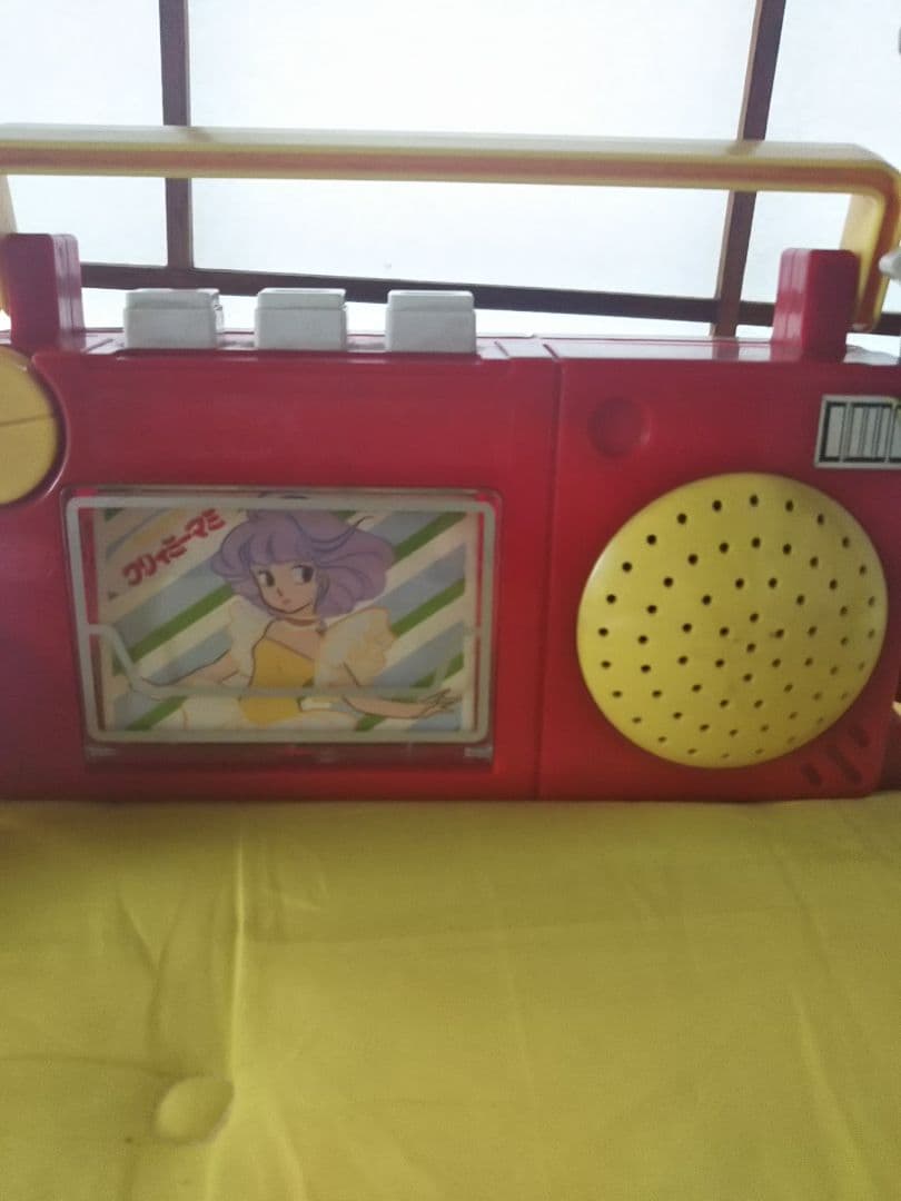 【ジャンク品】1983年 魔法の天使クリーミーマミ ラジカセ型玩具