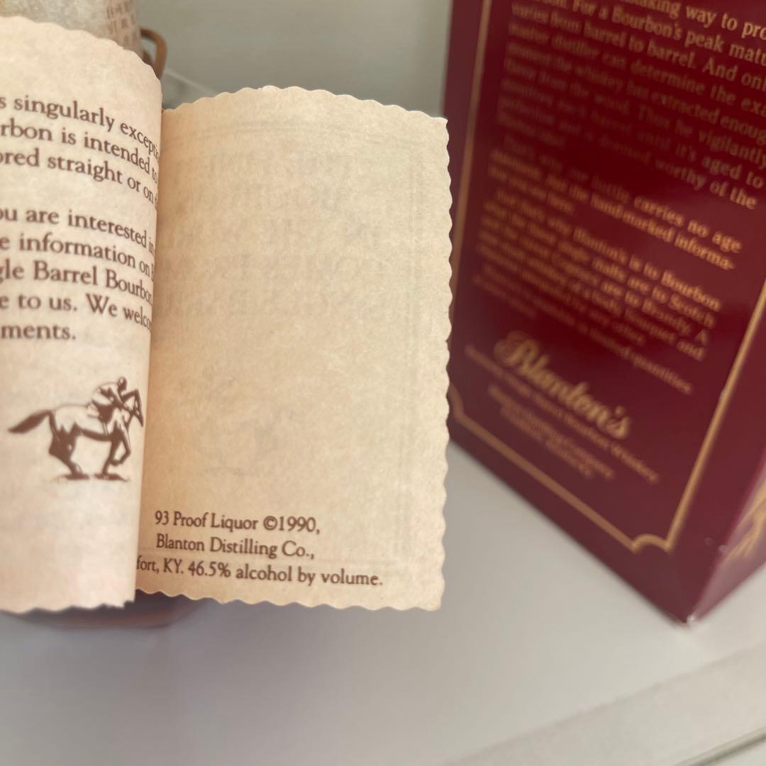 Blanton's ブラントン　1991 宝酒造　タカラレッド　箱付　750ml