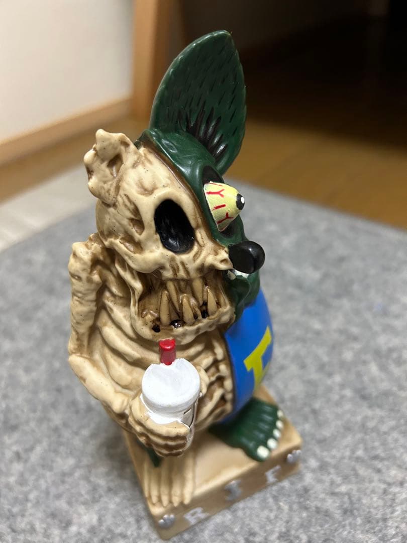 ⭐️[希少カラー]新品未使用‼️ラットフィンクボビングヘッドフィギュア骸骨モデル