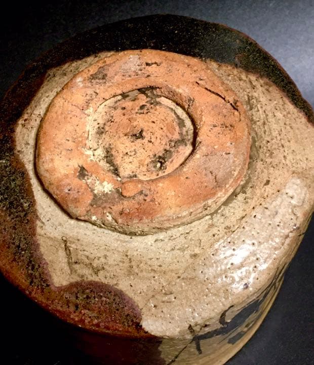 絵唐津 古唐津筒茶碗 茶道具 時代品 鉄絵 抹茶碗 骨董品