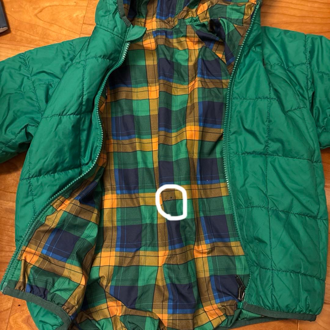 パタゴニア　ダウン　上下セット　リバーシブル　帽子付き