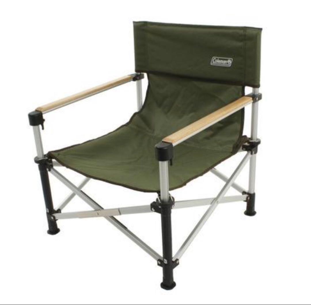 コールマン ツーウェイキャプテンチェア 収納ケース付き カーキ・グリーンセット