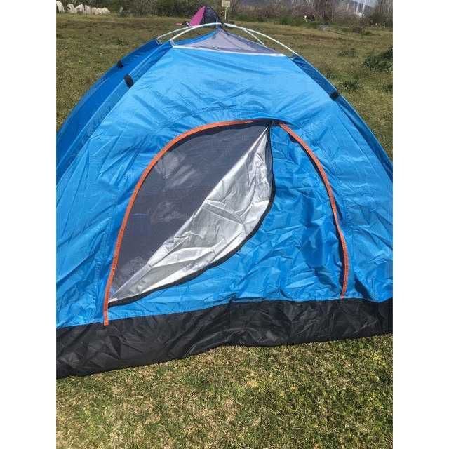 簡単組立♪ ワンタッチテント 2-3人用 ブルー【075】