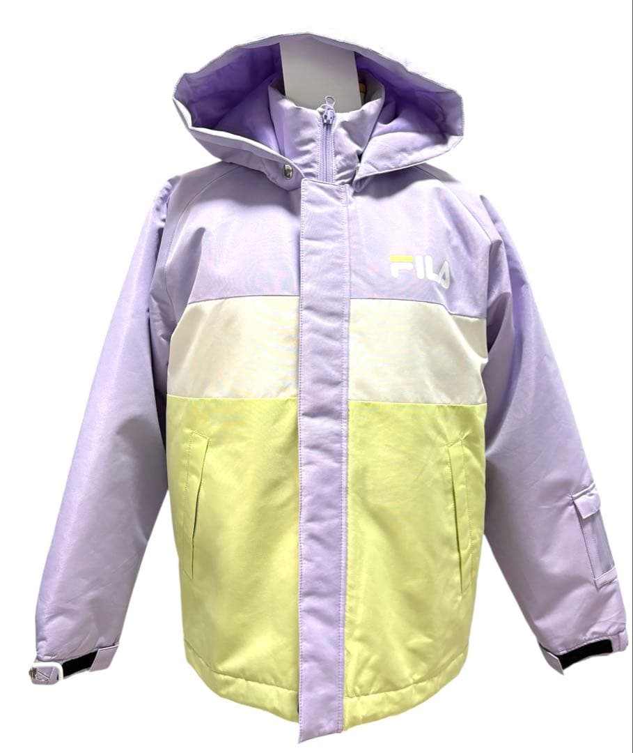 新品スキースノボウェア150FILAフィラ上下セパレートセットサイズ調整可能