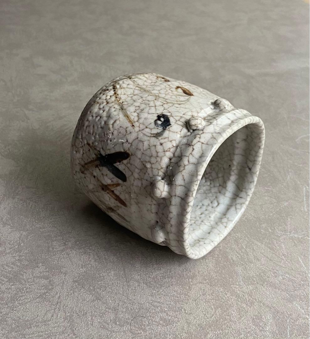 【絵志野筒向付】志野焼 織部焼 時代 特別出品 美濃古陶 美濃桃山陶 古志野