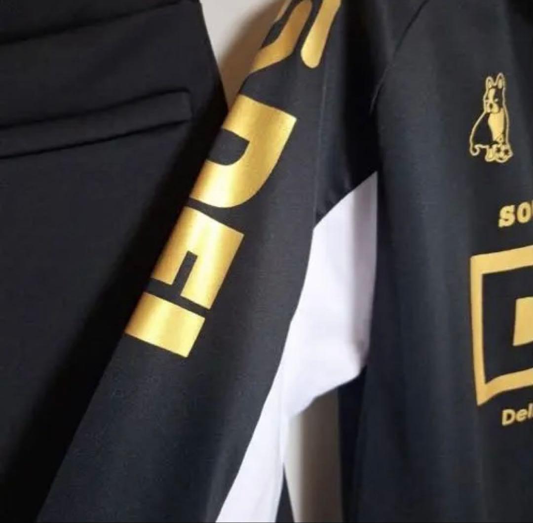 soccer junky DFLジャージ 黒/金　上下セット