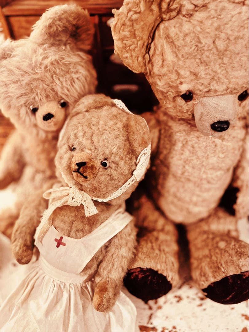 フランス　ヴィンテージベア　モコモコ♡⸝⸝⸝⸝ アンティークベア