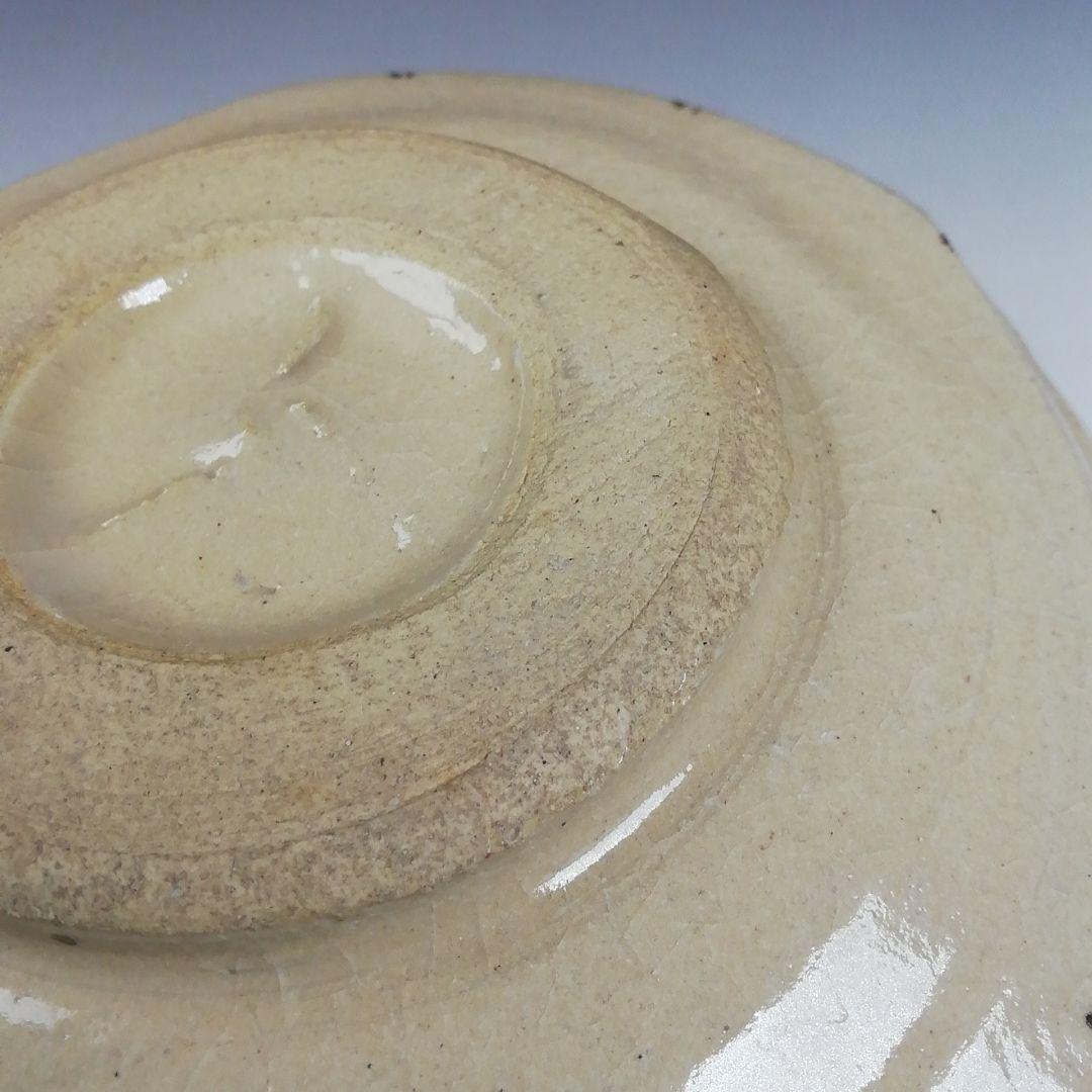 Ｗ１６３　茶碗　『美濃焼』『織部茶碗』『秀泉陶苑 作』　共箱　抹茶碗　茶道具