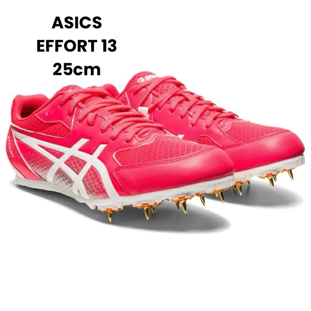 ASICS EFFORT13（25cm）スパイクピン、レジナスガード、ハンドル付