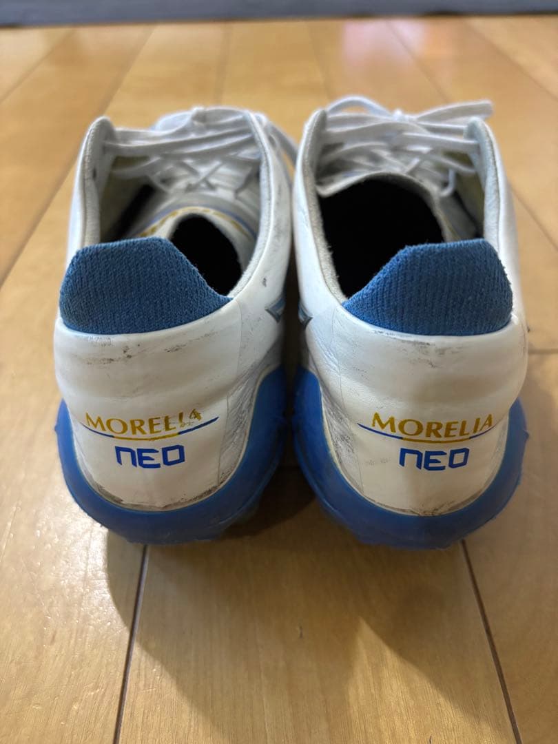 Mizuno モレリアネオ4 シューズキーパー 袋付き 限定色 水色 サッカー